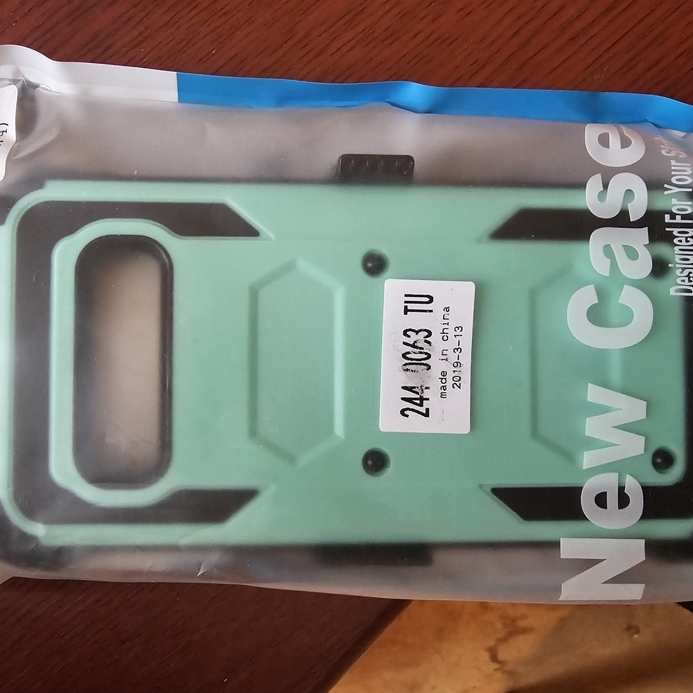 Samsung Galaxy S10 Plus Teal & Black And Aqua & Black Phone Cases NWT 2 CASES